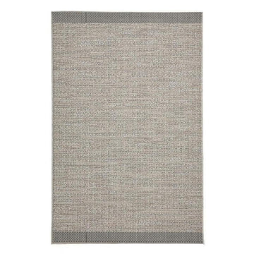 Stitch 9683 Durable Stain-Resistant Weatherproof Flatweave In-Outdoor Beige/Black Rug-Think Rugs-Rug Love - The Most Loved Rug Store